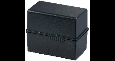 HAN 976-K-13 Kaartenbox Zwart Aantal kaarten (max.): 400 kaarten DIN A6 liggend Deksel als extra bak te gebruiken, Incl. 100 gelinieerd