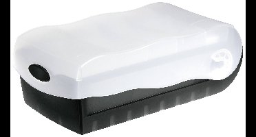 HAN CROCO 998-633 Kaartenbox Zwart Aantal kaarten (max.): 500 kaarten DIN A8 liggend Incl. 100 gelinieerd