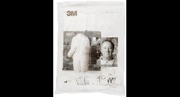 3M 4400WXL Wegwerpmantel 4400 Maat: XL Wit