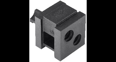 HellermannTyton VP-S_2/7-8_Ins-dbl-PL-BK (20) Dubbele doorvoertule Halogeenvrij Kunststof Zwart 20 stuk(s)