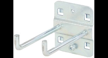 KS Tools 8600818 Dubbele gereedschapshouder met verticaal haakuiteinde, Ø 6 mm, 75 mm (Ø x l) 6 mm x 75 mm 1 stuk(s)