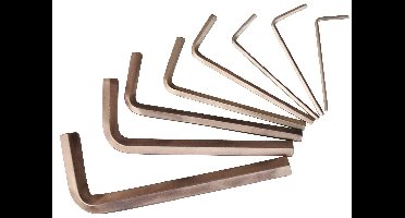 KS Tools 963.1515 Inbus Haakse schroevendraaierset 2 mm, 2.5 mm, 3 mm, 4 mm, 5 mm, 6 mm, 8 mm, 10 mm 8-delig