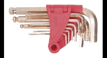 KS Tools 963.1517 Inbus Haakse schroevendraaierset 2 mm, 2.5 mm, 3 mm, 4 mm, 5 mm, 6 mm, 8 mm, 10 mm 8-delig