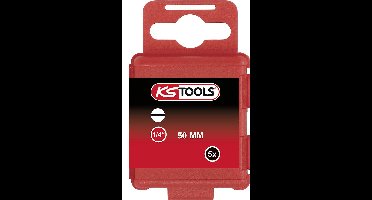 KS Tools 911.3332 Gleuf-bit 12 mm S2-staal Vernikkeld E 6.3 5 stuk(s)
