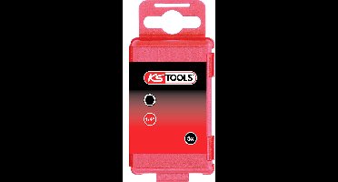 KS Tools 911.7761 Inbus-bit Speciaal staal Vernikkeld E 6.3 5 stuk(s)