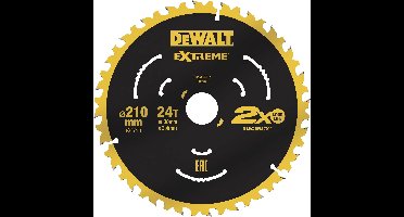 DEWALT DT20432-QZ DT20432-QZ Cirkelzaagblad 210 x 30 x 2.4 mm Aantal tanden: 24 1 stuk(s)