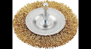 kwb Schijfborstel, gegolfde messing draad, ø 75 mm 609313 1 stuk(s)