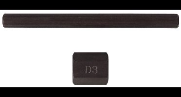 KS Tools 150.0513S Uitdraaipen met moer maat 3, 13 mm