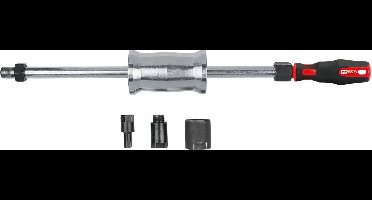 KS Tools 152.1275 M27+M17+10 mm injectoruittrekset met 1,5 kg slaggewicht, 4-delig