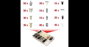 KS Tools 420.0500 Bevestigingsset voor Mitsubishi, 370-delig