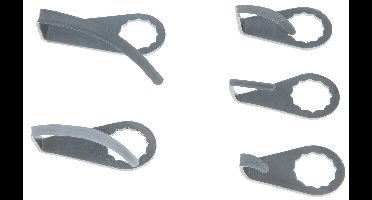 Schabkerkling, gebogen, recht, klinglengte 24 mm KS Tools 515.5097