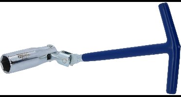 KS Tools 517.1170 T-handgreep bougiesleutel met scharnier, 16 mm