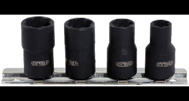 KS Tools 913.3850 3/8 spiraal-profieldopsteekset, 4-delig, 8-13mm