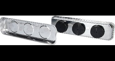 KS Tools BT691155 Magnetisch tablet/schaalset van roestvrij staal 65 x 226 mm, 2-delig