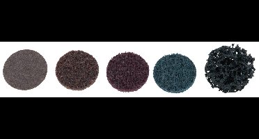 KS Tools 515.5075 Reserve schuurpads, Ø 26,7 mm, strip wiel zwart, verpakking van 10 stuks
