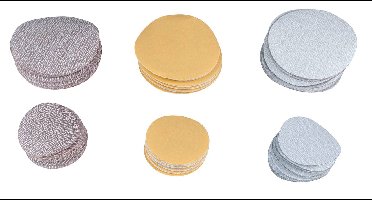 KS Tools 515.5119 Reserve schuurpads korrel 320 Ø 50 mm, verpakking van 10 stuks