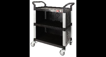 KS Tools 800.0021 Servicewagen Kunststof Kleur (specifiek): Zwart-zilver