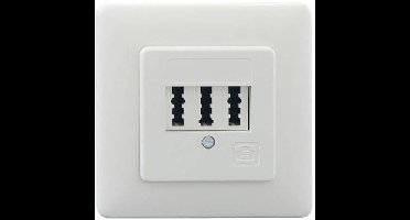 Rutenbeck TAE 3X6 NFN UP rw Telefoonaansluitdoos Inbouw (in muur) Wit