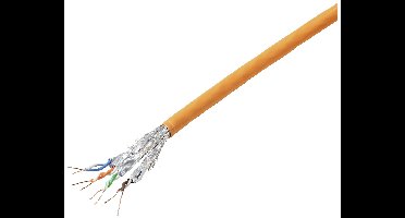 TRU COMPONENTS Netwerkkabel CAT 6A S/FTP 4 x 2 x 0.24 mm² Oranje 305 m
