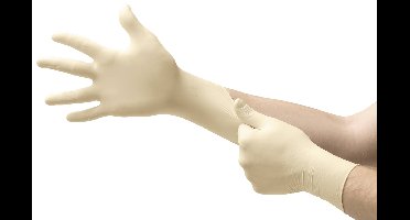 Ansell MICROFLEX® 63864080 Wegwerphandschoen 100 stuk(s) Natuurlatex Maat (handschoen): 8 EN 421:2010, EN 420-2003, EN 374-5, EN 21420:2020, EN 374-1, EN 374-3