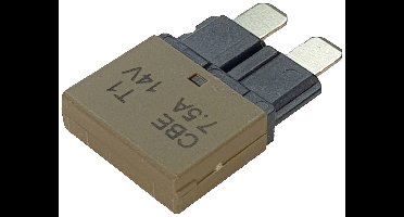 Hansor CBE1-0714 Zekeringautomaat standaard vlakzekering 7.5 A Bruin 1 stuk(s)