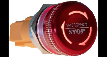 Joy-it Button22NA-01 Button22NA-01 Noodstopknop Mechanische vergrendeling Rood, Groen (Ø x h) 21.90 mm x 46.50 mm IK10, IP67 1 stuk(s)