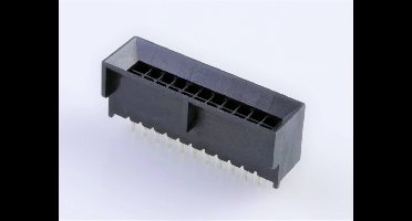 Molex 444322203 Male header, inbouw (standaard) Totaal aantal polen: 22 Inhoud: 1 stuk(s) Tray