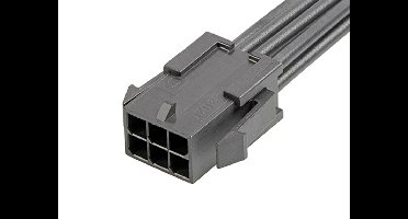 Molex 2147581063 Male behuizing (kabel) Totaal aantal polen: 6 Inhoud: 1 stuk(s) Bulk