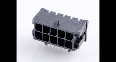 Molex 430451002 Male header, inbouw (standaard) Totaal aantal polen: 10 Rastermaat: 3.00 mm Inhoud: 1 stuk(s) Tray