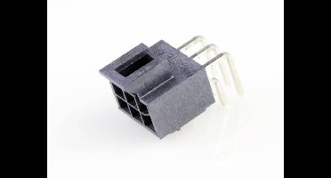 Molex 1053141306 Female header, inbouw (standaard) Totaal aantal polen: 6 Rastermaat: 2.50 mm Inhoud: 1 stuk(s) Tray