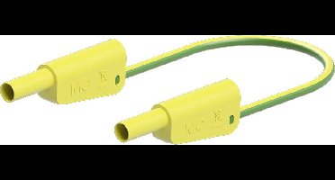 Stäubli SLK-4N-F25 Meetsnoer 100 cm Geel, Groen 1 stuk(s)