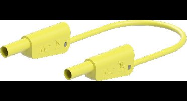 Stäubli SLK-4N-S10 Meetsnoer 100 cm Geel 1 stuk(s)