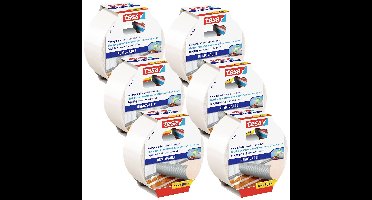 tesa 55731-00500-11 Dubbelzijdige tape-set Wit (l x b) 10 m x 50 mm 6 stuk(s)