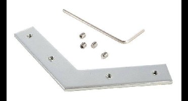 Deko Light 987026 Nutenstein / Eckverbinder 120° Metaal (b x h) 12 mm x 2 mm 1 stuk(s)