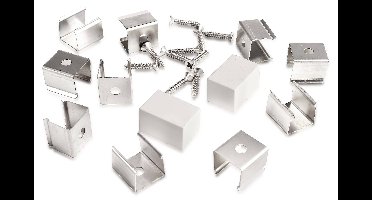 Deko Light 930532 Montageset für D Flex Line 12,0 x 20,0 mm RVS 1 stuk(s)