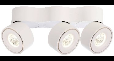 Deko Light Uni Triple Plafondopbouwarmatuur COB LED LED vast ingebouwd 30 W Energielabel: G (A - G) Warmwit Wit (mat)