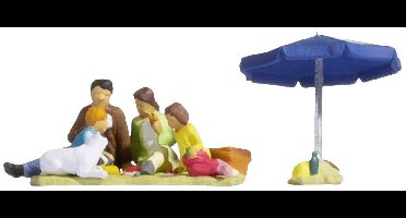 NOCH 15599 H0 Gezin tijdens een picknick figuren Kant-en-klaar model