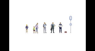 NOCH 36246 N Bij de bushalte figuren Kant-en-klaar model