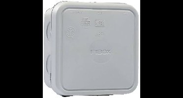 Fibox JB 2,5 G Aftakkast (l x b x h) 90 x 90 x 49 mm Grijs (RAL 7035) IP65 1 stuk(s)