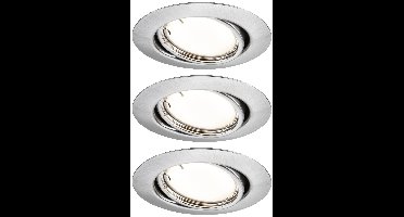 Paulmann 92464 LED-inbouwlamp Set van 3 stuks LED 14.7 W IJzer (geborsteld)