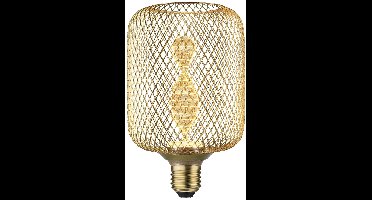 Paulmann 29084 LED-lamp E27 Cilinder Helix 3.5 W Goud (Ø x h) 100 mm x 162 mm 1 stuk(s)