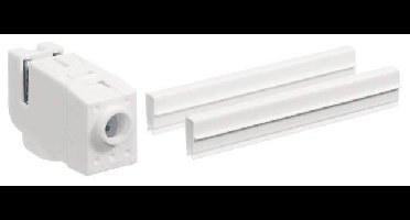 Hager ZY50KB Hager ZY50KB uitbreidingsset met SAS-klem geïsoleerd voor PE-rail 12 x 5 mm Retrofit set Kunststof 1 stuk(s)