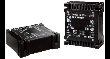 Hahn BV UI 393 0081 Printtransformator 2 x 115 V 2 x 12 V/AC 14.0 VA