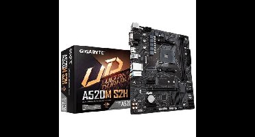 Gigabyte A520M S2H Moederbord Socket AMD AM4 Vormfactor Micro-ATX