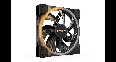 BeQuiet Light Wings PC-ventilator Zwart (b x h x d) 140 x 25 x 140 mm Incl. LED-verlichting