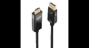 LINDY 40928 DisplayPort-kabel USB Aansluitkabel DisplayPort-stekker, HDMI-A-stekker 5 m