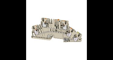 Weidmüller 2831530000 Scheidingsklem Push-In-klem, Steekaansluiting Donkerbeige 50 stuk(s)