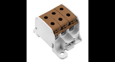 Weidmüller 2874540000 Verdeelblok Schroeven Lichtgrijs, Bruin 3 stuk(s)
