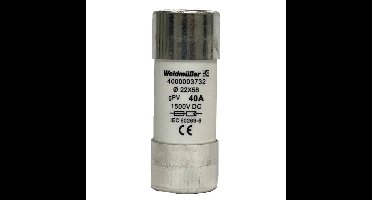 Weidmüller 4000003732 FUSE WSFL 22X58 40A 1K5V GPV Buiszekering Inhoud 10 stuk(s)
