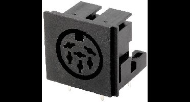 Connfly DS1093-07-BN60X Inbouwbus Bus, inbouw horizontaal Aantal polen: 6 Zwart 1 stuk(s) Tray